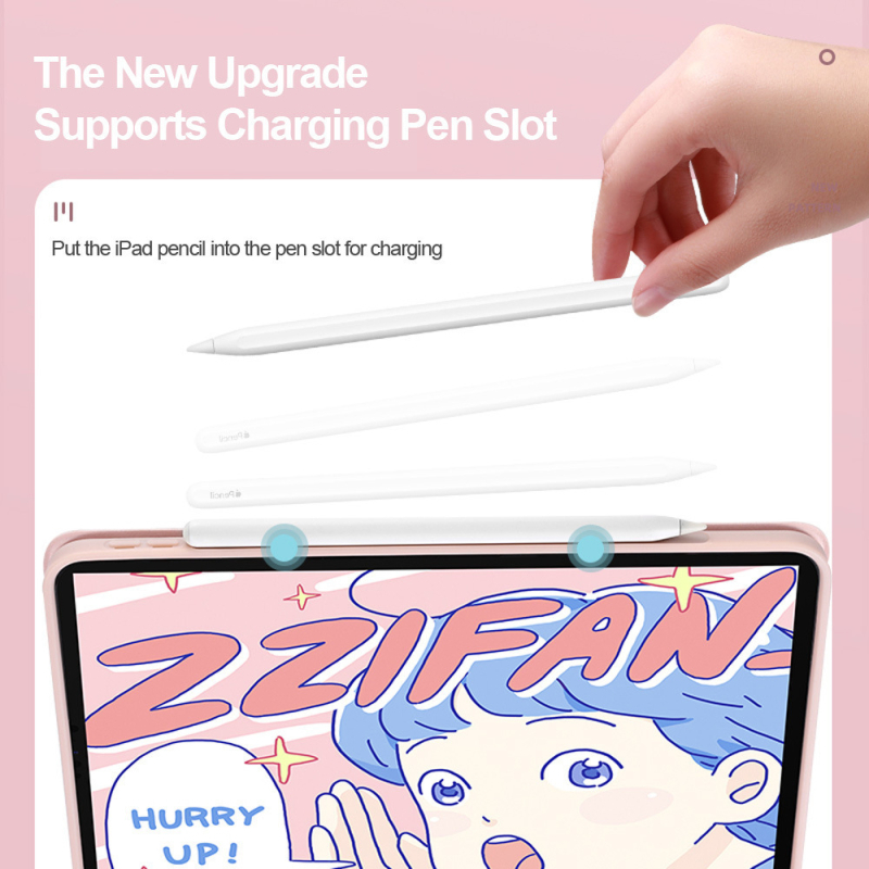 PU odos dėklas iPad 11 (2025) su miego funkcija – smūgio atsparus, magnetinis užraktas, atsparus dėvėjimuisi Apple iPad 11