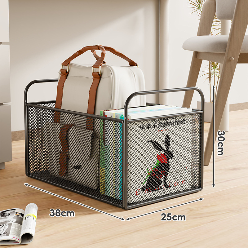 Raamatute hoiukarp ratastega laua all – mobiilne rauakonstruktsioon, kaasaegne minimalistlik stiil, maht kuni 5 L, mitmekülgne hoiustamine