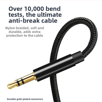 Automobilski AUX adapter kabel Type-C, pleteni 3.5 mm audio kabel, kompatibilan s iPhone 14 i iPhone 15