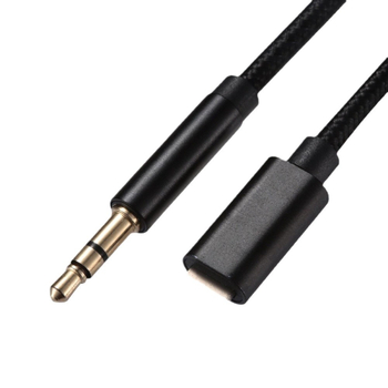 Automobilski AUX adapter kabel Type-C, pleteni 3.5 mm audio kabel, kompatibilan s iPhone 14 i iPhone 15