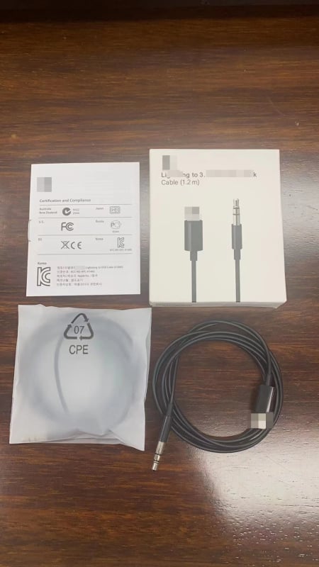Automobilski AUX adapter kabel Type-C, pleteni 3.5 mm audio kabel, kompatibilan s iPhone 14 i iPhone 15
