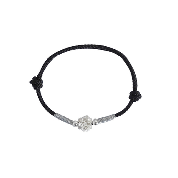 Βραχιόλι από ασήμι 999 με μοτίβο λωτού, πλεκτό στο χέρι, κινεζικού στυλ