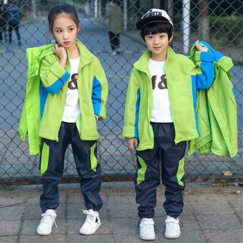 Ученическа униформа за средно училище – три части, полиестер 95%+, закопчаване с цип, унисекс, подходяща за деца над 8 години