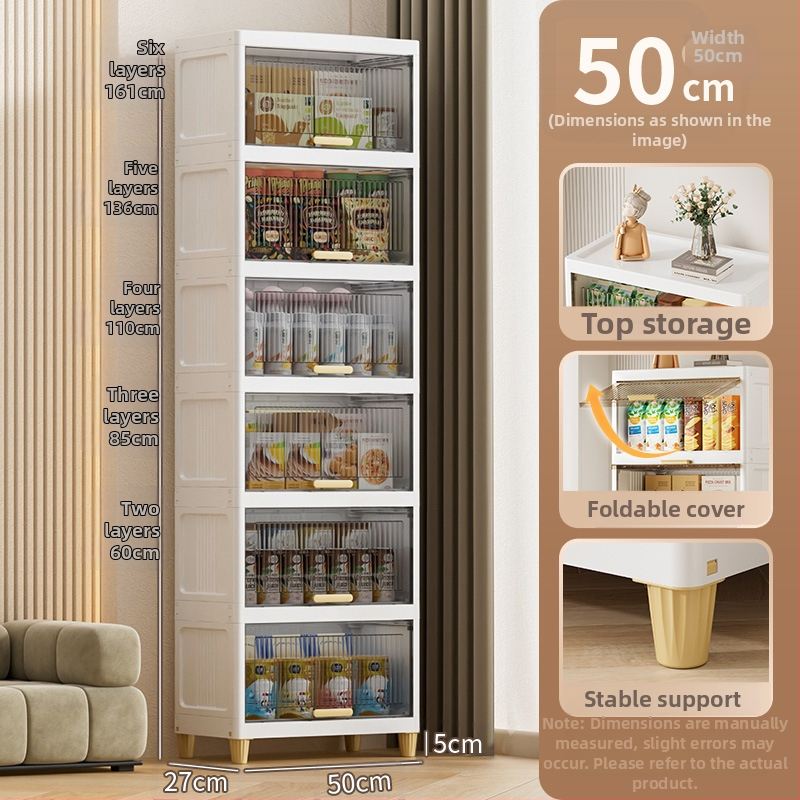 Glabāšanas skapis - piecu stāvu PP materiāla skapis, sērija 35-55, uz grīdas uzstādāms, mūsdienīgs minimālisma dizains, piemērots kurpēm, somām, rotaļlietām