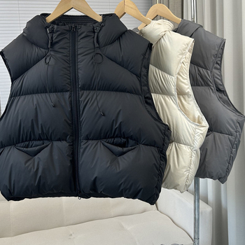 Moteriška gobtuvu liemenė, užpildas poliesterinis–medvilninis mišinys, audinys poliesteris, užtrauktukas, ruduo 2025