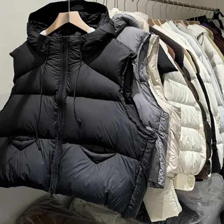 Moteriška gobtuvu liemenė, užpildas poliesterinis–medvilninis mišinys, audinys poliesteris, užtrauktukas, ruduo 2025