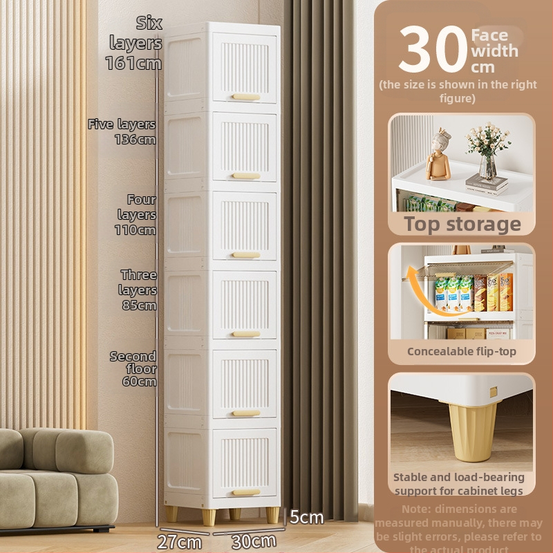 Glabāšanas skapis – PP materiāls, pieci plaukti, 35-55 sērija, uz grīdas, moderns minimālisks stils