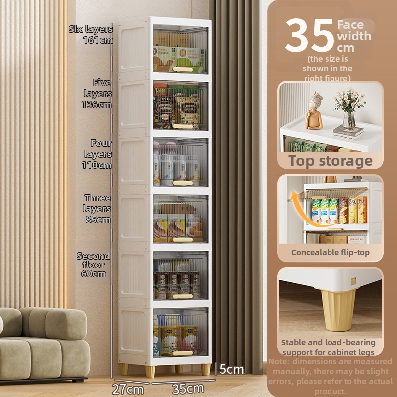 Glabāšanas skapis – PP materiāls, pieci plaukti, 35-55 sērija, uz grīdas, moderns minimālisks stils