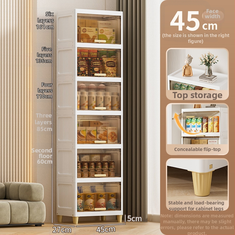 Glabāšanas skapis – PP materiāls, pieci plaukti, 35-55 sērija, uz grīdas, moderns minimālisks stils