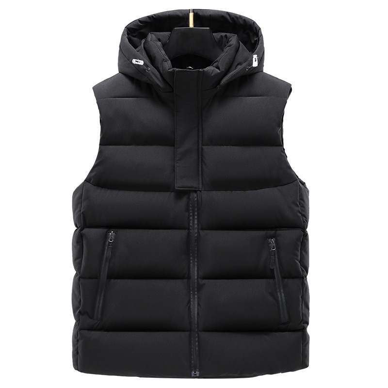 Γιλέκο με πολυεστερικό γέμισμα, πυκνό, με κουκούλα, εξωτερικό ύφασμα πολυεστέρ