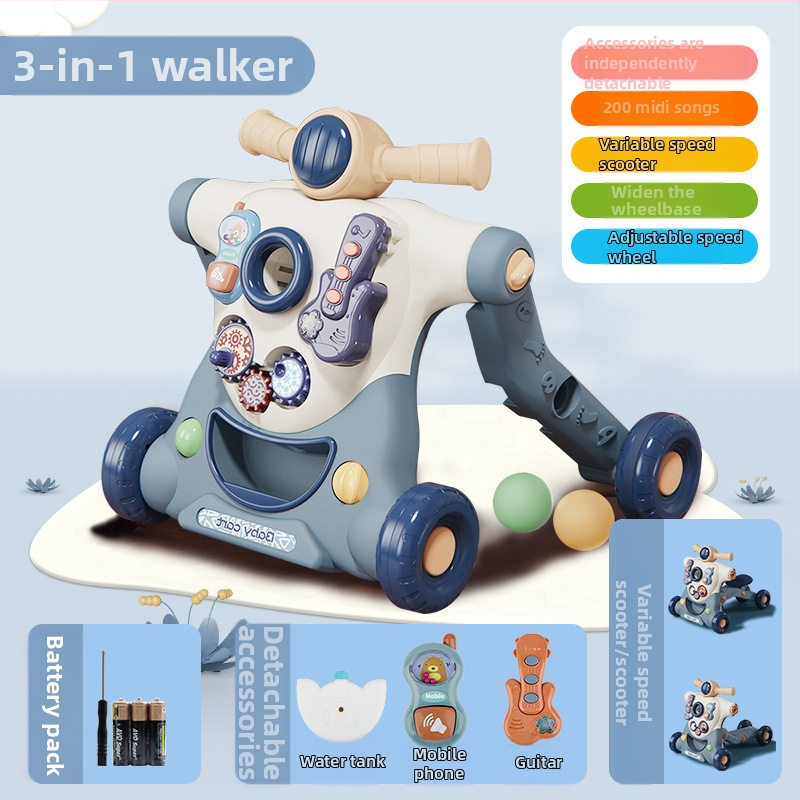 Baba járóka játék zenével, anti-O láb kialakítás és felborulás elleni védelem, műanyag felépítés, 0–3 éveseknek