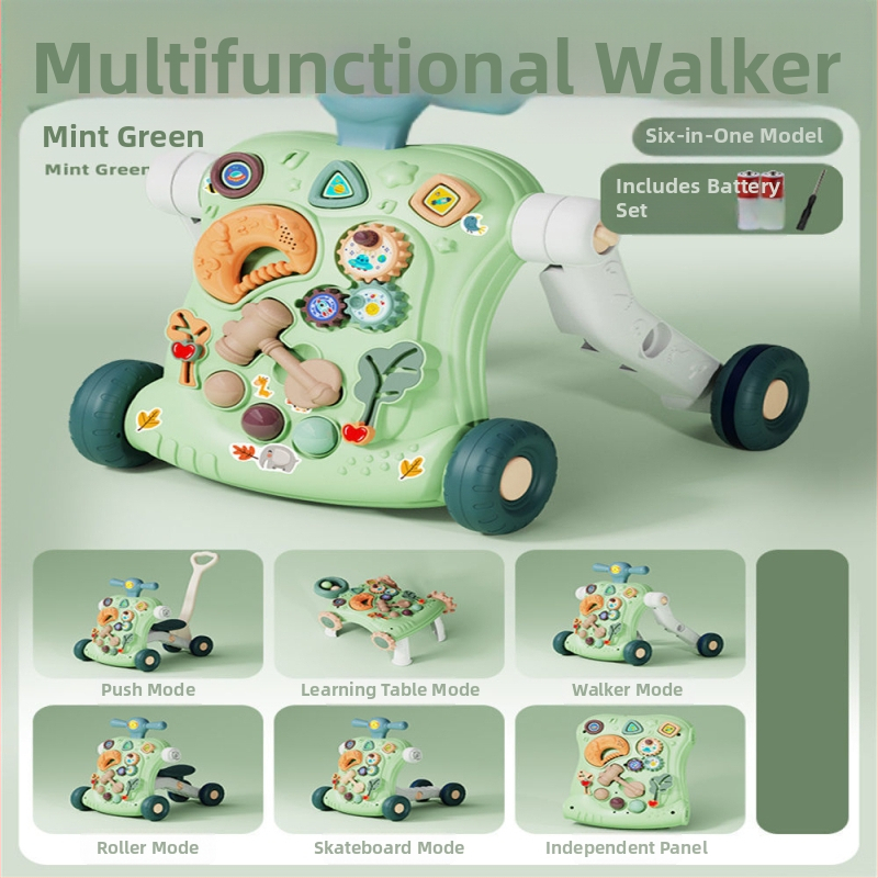 Baba járóka játék zenével, anti-O láb kialakítás és felborulás elleni védelem, műanyag felépítés, 0–3 éveseknek