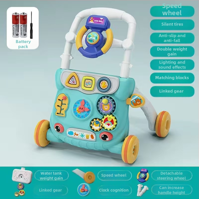 Baba járóka játék zenével, anti-O láb kialakítás és felborulás elleni védelem, műanyag felépítés, 0–3 éveseknek