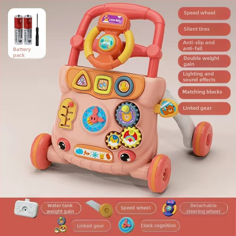 Baba járóka játék zenével, anti-O láb kialakítás és felborulás elleni védelem, műanyag felépítés, 0–3 éveseknek