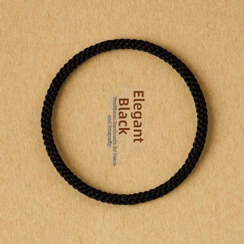 Rankų darbo etninio stiliaus universalioji virvelinė apyrankė be užsegimo, Drakono metų zodiako poros apyrankė