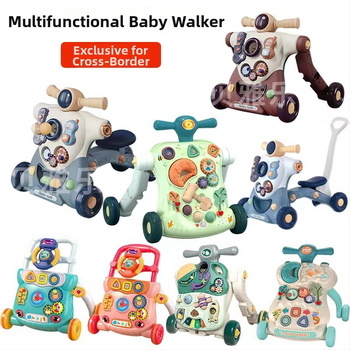 Baba járóka játék — minden az egyben zenés járóka, anti-O-láb és anti-dőlés, 0-3 éveseknek, műanyag