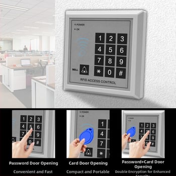 Μονάδα ελέγχου πρόσβασης για πόρτα με ανάγνωση καρτών και πληκτρολόγιο, μοντέλο M1, 1000 ID, 125 kHz, 36V, -20 to 40°C