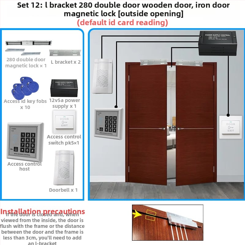 Μονάδα ελέγχου πρόσβασης για πόρτα με ανάγνωση καρτών και πληκτρολόγιο, μοντέλο M1, 1000 ID, 125 kHz, 36V, -20 to 40°C