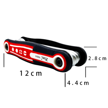 8-в-1 набор от инструменти: хром-ванадийова стомана, Allen ключ и Torx, сгъваеми отвертовки за домашен ремонт — Марка ZQUN