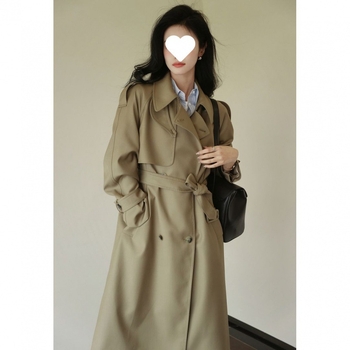 Ženski windbreaker kaput, srednja duljina, stojeći ovratnik, dugi rukavi, poliester/spandeks
