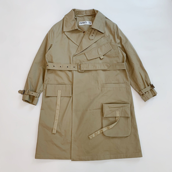 Dugački ležerni windbreaker kaput od pamuka ≥95%, korejski stil, rever ovratnik, dugi rukavi, duljina 80–100 cm