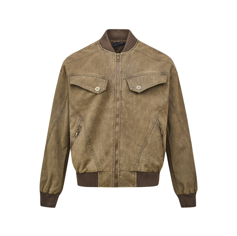 MADEEXTREME Harrington bunda, voľný strih, zips, hlavná tkanina polyester, podšívka polyester