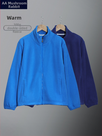 Dječja fleece jakna od poliestera, proljeće 2025 izdanje, stojeći ovratnik, zatvarač, za djecu stariju od 8 godina