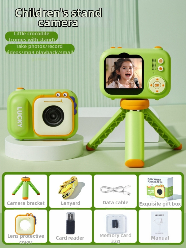 Lelefish bērnu digitālā kamera — fotografēšana un video ieraksts, vecums 4–6 gadi, attīsta redzi, kognitīvo attīstību un roku un acu koordināciju