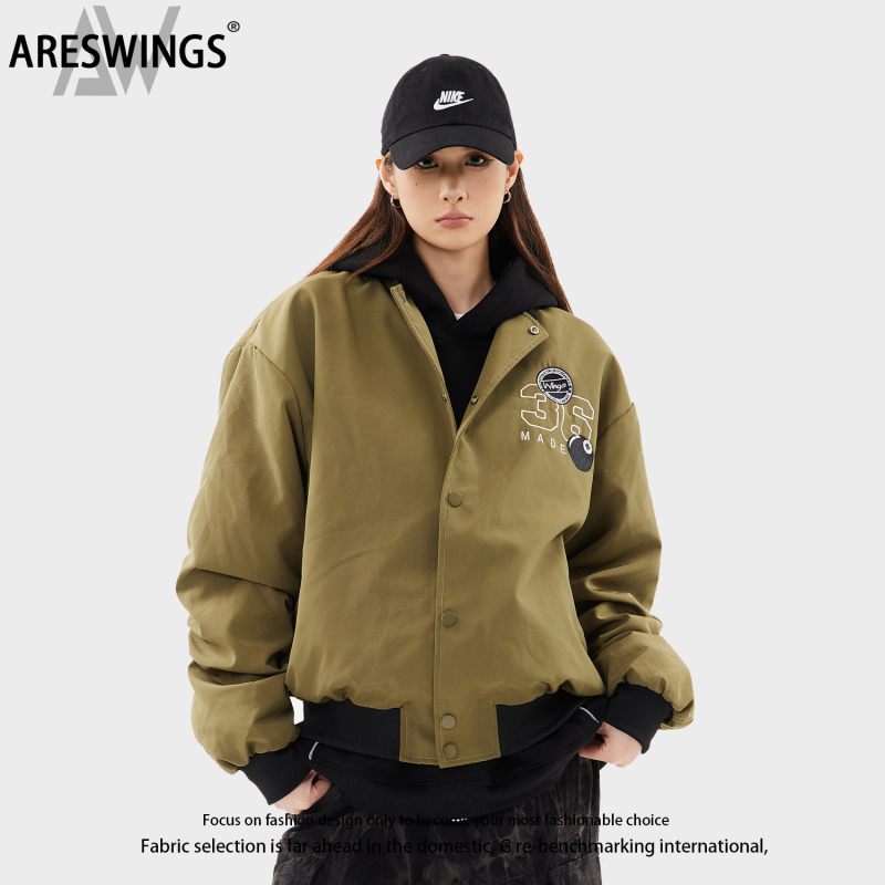 Яке от полиестер, ветроустойчиво, стояща яка, цип, редовен силует, бродерия