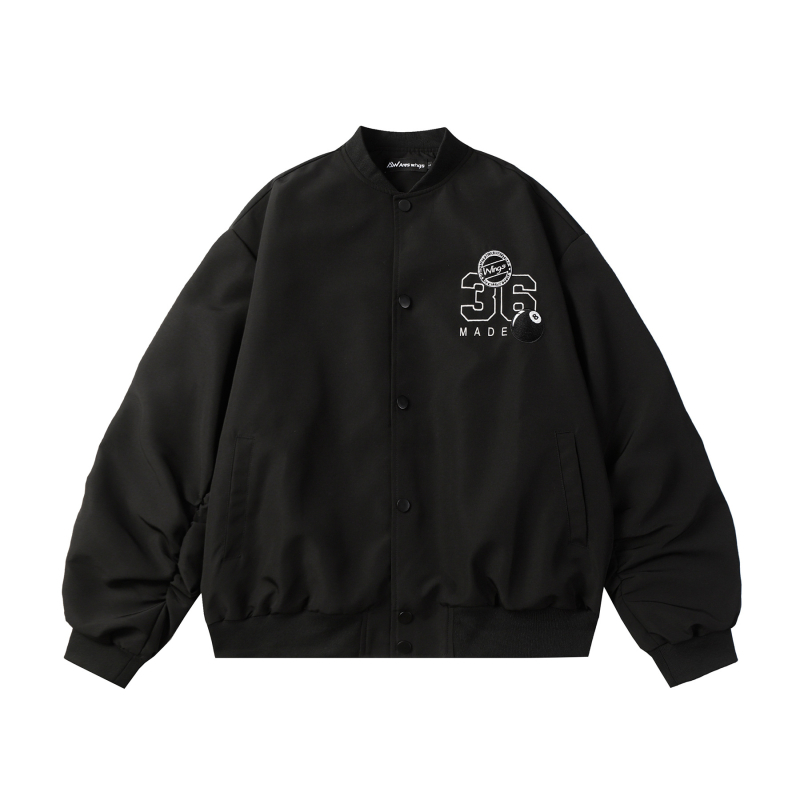 Яке от полиестер, ветроустойчиво, стояща яка, цип, редовен силует, бродерия