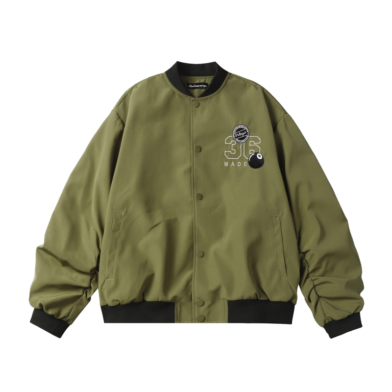 Яке от полиестер, ветроустойчиво, стояща яка, цип, редовен силует, бродерия