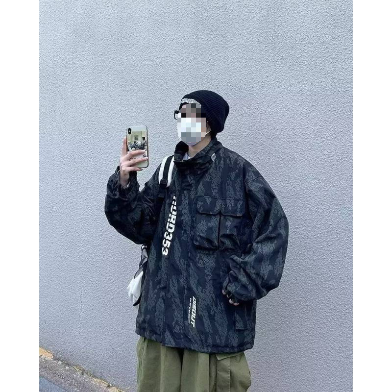 Geacă, Croială Slim, Închidere cu fermoar, Fără glugă, amestec din bumbac cu poliester