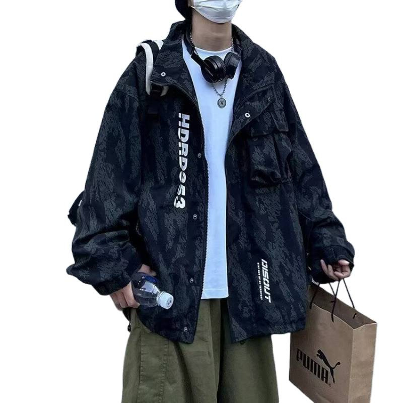 Geacă, Croială Slim, Închidere cu fermoar, Fără glugă, amestec din bumbac cu poliester