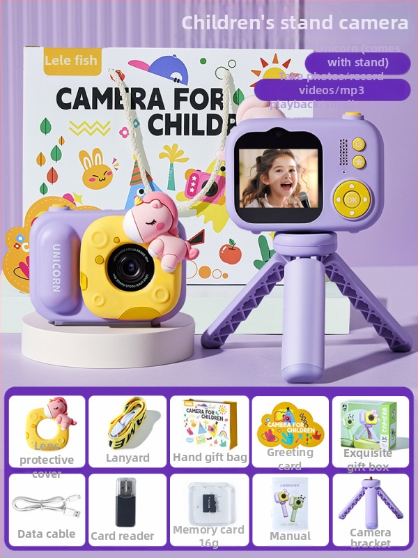 Lelefish detská kamera – fotografovanie a video, vhodné pre deti 4–6 rokov, plastová hračka