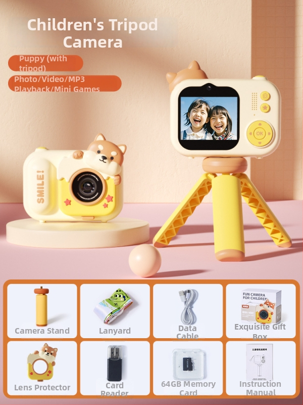 Lelefish bērnu kamera fotogrāfijām un videom – izglītojoša rotaļa bērniem 4–6 gadiem, plastmasas korpuss, attīstī vizuālo uztveri un roku-acu koordināciju