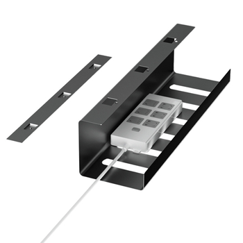 Raft de gestionare a cablurilor sub birou - Fier, Depozitare pentru suport de flori, Organizator rezistent la praf