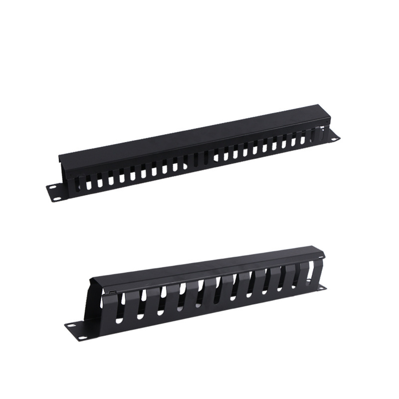 Metāla skapja kabelu vadības iekārta serveriem, 24-portu/48-portu, kabelu statīvs