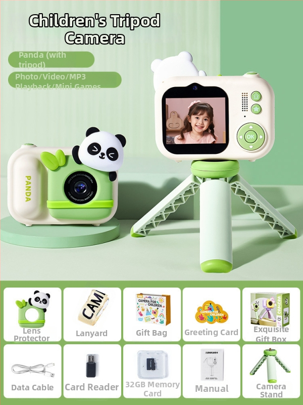 Lelefish bērnu kamera – spēlēšanas mājas spēles un fotografēšanas funkcijas – plastmasas korpuss, piemērota 4–6 gadu vecumam