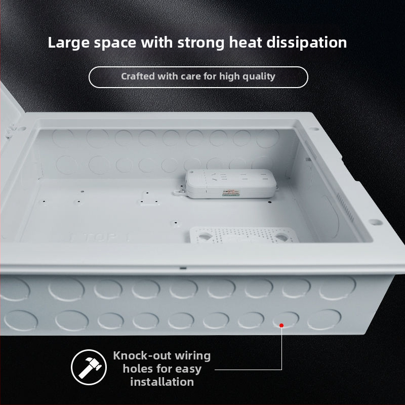 Mājās multimediju informācijas kaste tīklam un optiskajam kabelim, iebūvēta, izmēri 300×400 mm