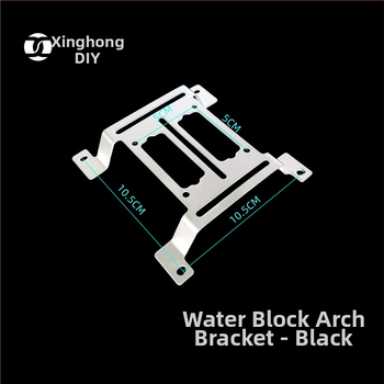 XHDIY arkveida stiprinājums ūdens dzesēšanai radiatoram, uzstādīšana sūknim un rezervuāram, dzelzs materiāls, vadu pārvaldība