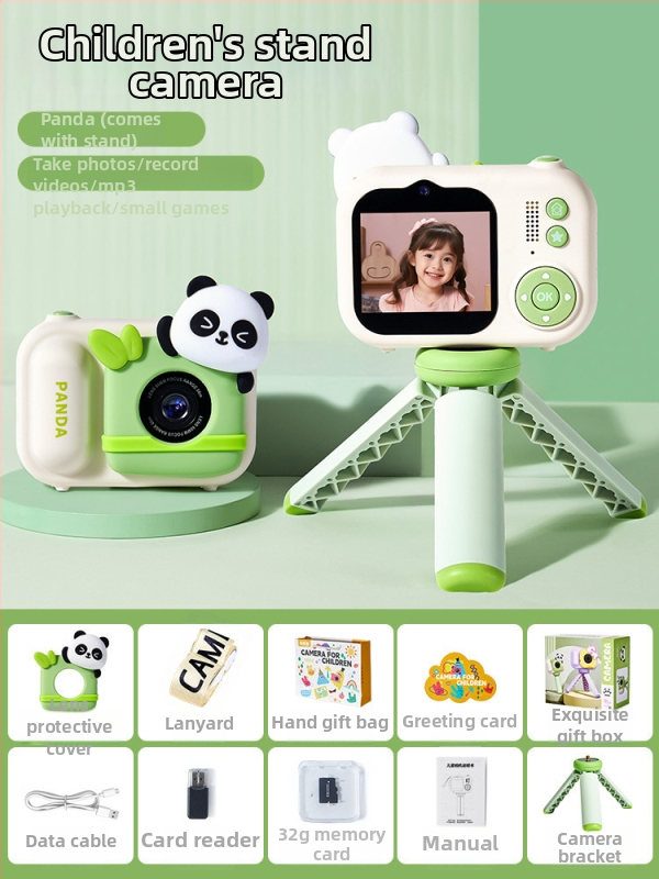 Lelefish Bērnu kamera – foto un video rotaļlieta, plastmasas korpuss, 4–6 gadu vecuma bērniem, attīsta redzi un roku-acu koordināciju