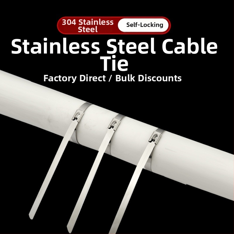 304 roostevabast terasest isekinnitav kaabliraud, väliseks kasutamiseks, kõrge temperatuuritaluvus, oksüdatsiooni ja korrosiooni vastupidavus