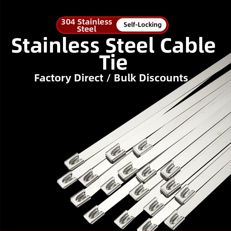 304 roostevabast terasest isekinnitav kaabliraud, väliseks kasutamiseks, kõrge temperatuuritaluvus, oksüdatsiooni ja korrosiooni vastupidavus