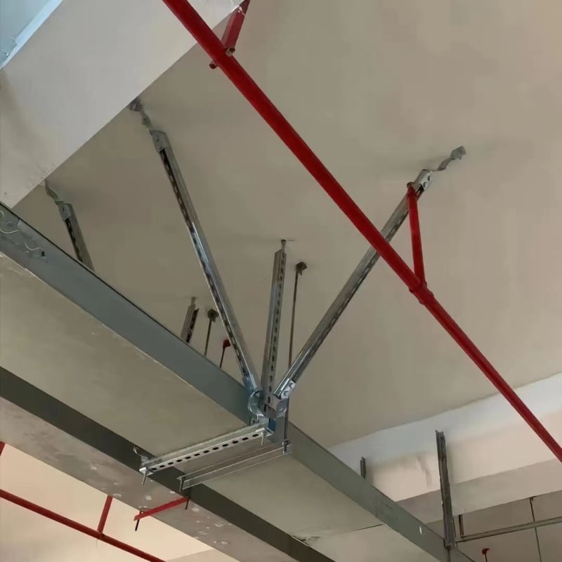 Suport antisism pentru trasee de cabluri și șină de bare — set complet de accesorii pentru suporturi de țevi (Gb/t 9074.11-1988)