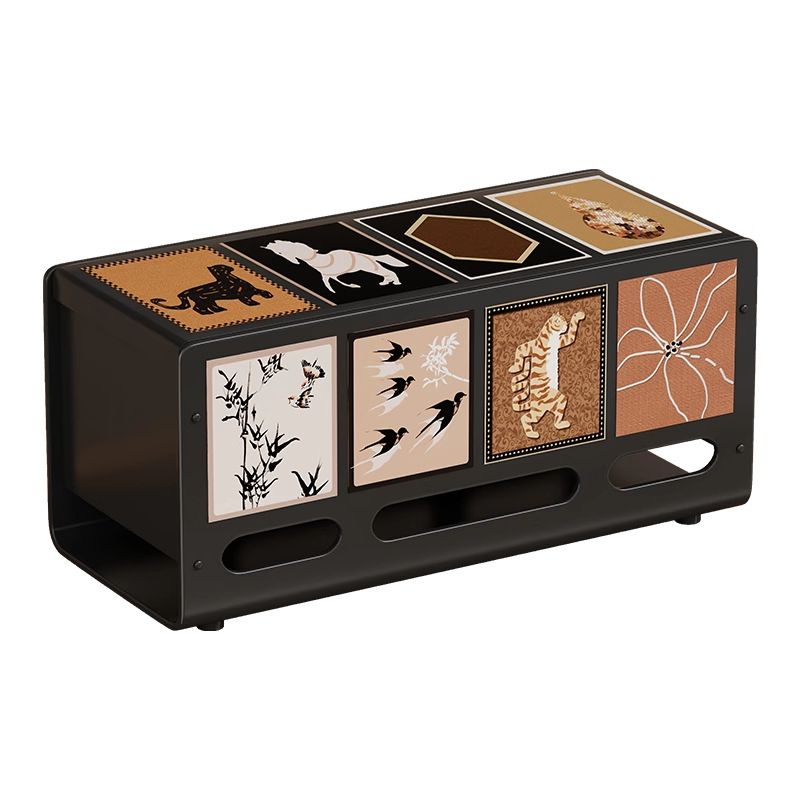 Cutie de depozitare a cablurilor cu capac - oțel carbon, 1 L, organizator de cabluri pentru birou, multipurpose