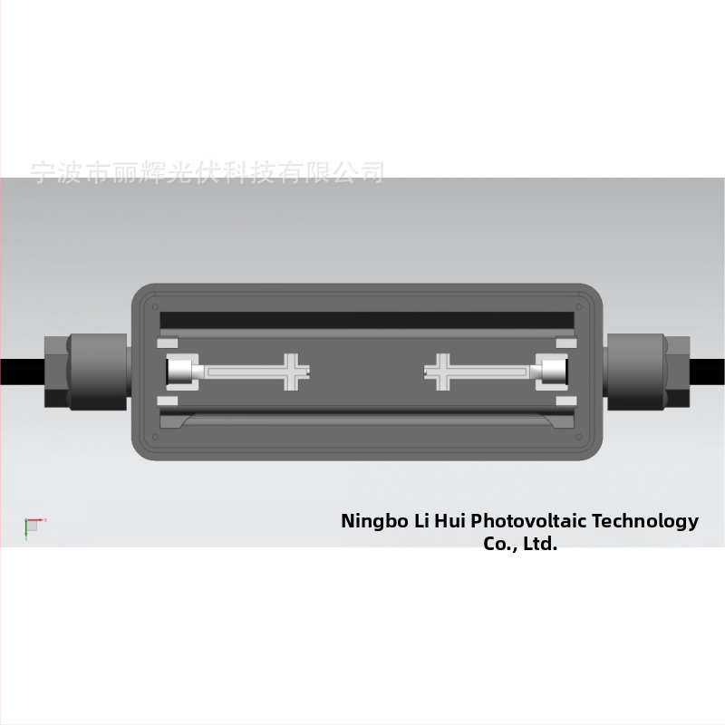 Fotovoltaikas savienojuma kārba - augsts strāvas, joslveidīgs dizains, ūdensnecaurlaidīga, ar blīvējuma gredzenu, elastīga; ārējai lietošanai; jaunas enerģijas fotovālva sistēmām