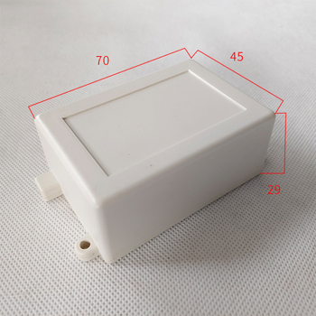 Cutie ABS pentru borne, din plastic, utilizare în exterior, cu buton de alimentare, carcasă de protecție