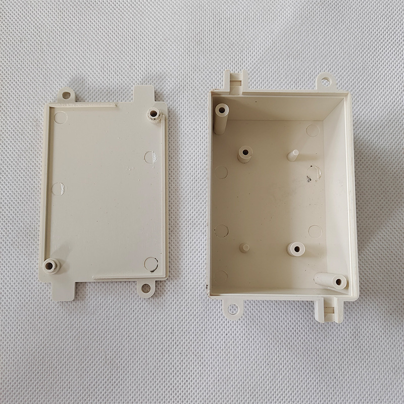 Cutie ABS pentru borne, din plastic, utilizare în exterior, cu buton de alimentare, carcasă de protecție