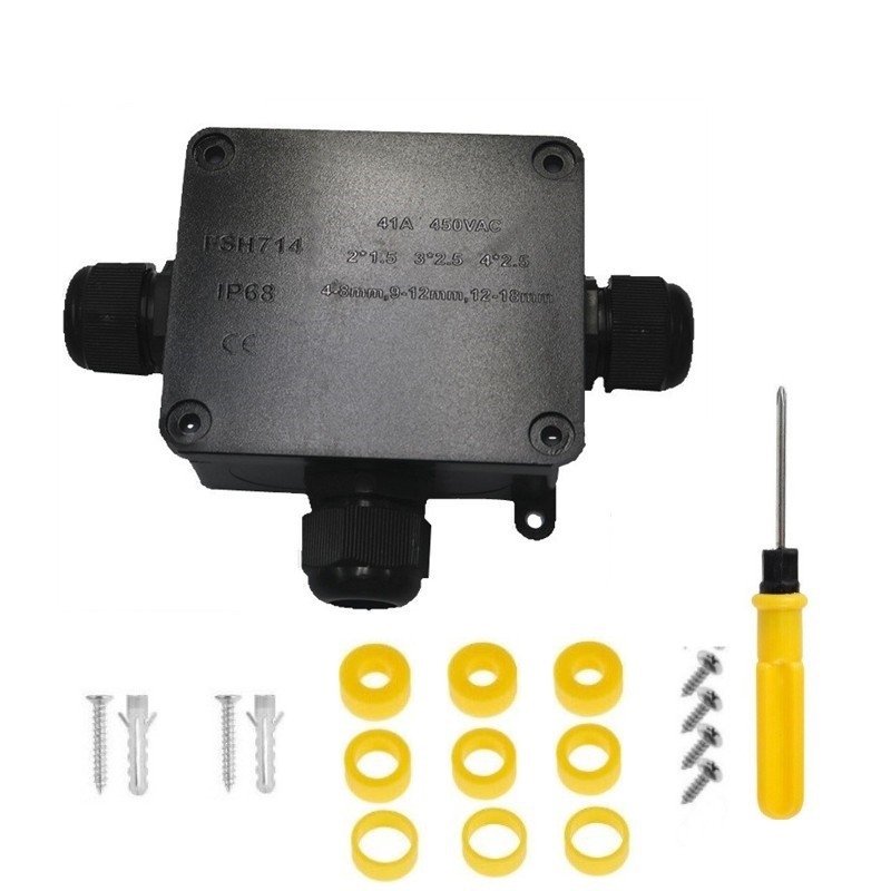 IP68 vízálló háromágú csatlakozó doboz külső LED utcai világításhoz