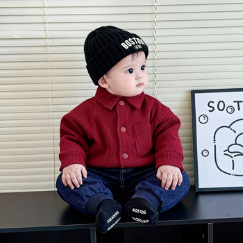 Dječja košulja - 70% pamuk, dugi rukav, rever ovratnik, za djecu 1–3 godine